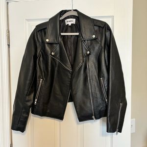 Bb Dakota black leather moto jacket